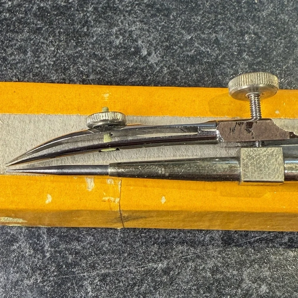 Vintage Dietzgen 768C Drop Swing‎ Bow Compass Technical Mechanical Drawing Tool